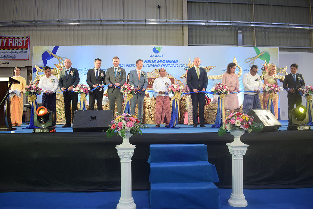 De Heus opens aqua feed facility in Myanmar
