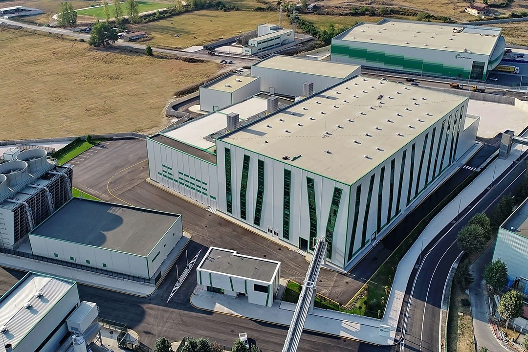 Sky overview of the new fermentation plant of Peshtera. Photo: Huvepharma