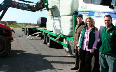 Donated fodder a welcome sight for struggling UK farmers