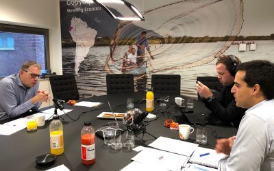 The podcast was recorded at the Trouw Nutrition headquarters in Amersfoort, the Netherlands. On the left, Pig Progress editor Vincent ter Beek, in the middle Frank Bussink, editor and podcast expert, on the right Trouw Nutrition s mycotoxin expert Mr Pedro Caramona. Photo: Marcelle Wiegand Bruss