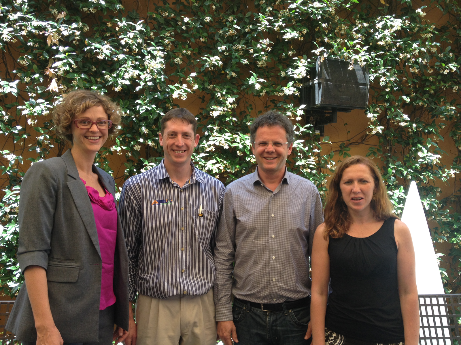 From the left to the right: Dr. Wall, Mr. Hagg, Prof. Calsamiglia and Ms. Del Rio