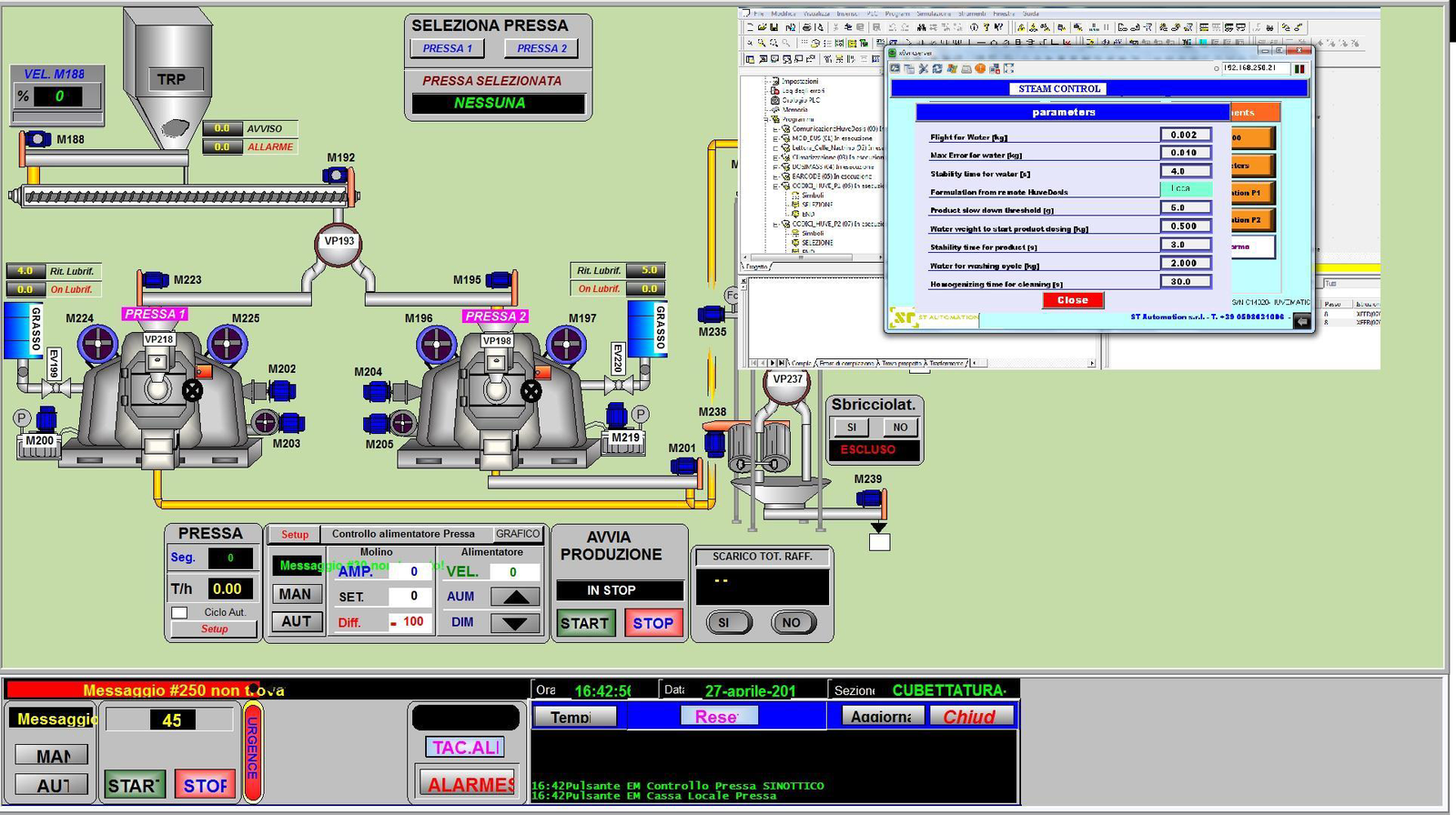 ST Automation: Automation of pelleting presses