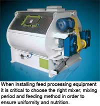 Technical design and equipment is key for improving feed quality