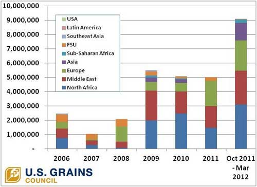 Ukraine corn exports on the rise