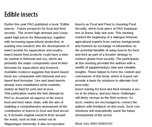 Edible insects