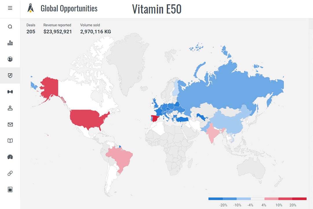 The above chart shows data for Vitamin E50 from January 1, 2021 through January 25, 2021. Photo: Glowlit