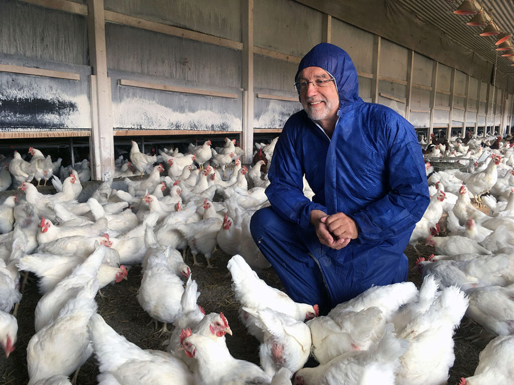 Friedrich Behrens has been working to eliminate male chick culling under the organic producer group EZ Fürstenhof. Photo: Melanie Epp