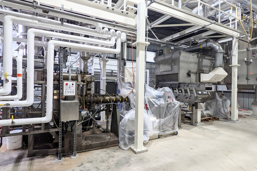 The Centre’s pelleting machine and extrusion system were just recently commissioned and their use is beginning this autumn and winter. Photo: Feed Technology Centre