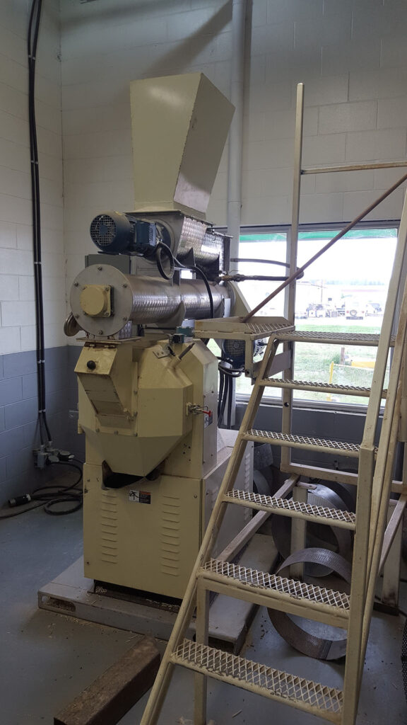 A lab-scale pellet mill is also available at the CFRC. Photo: CFRC