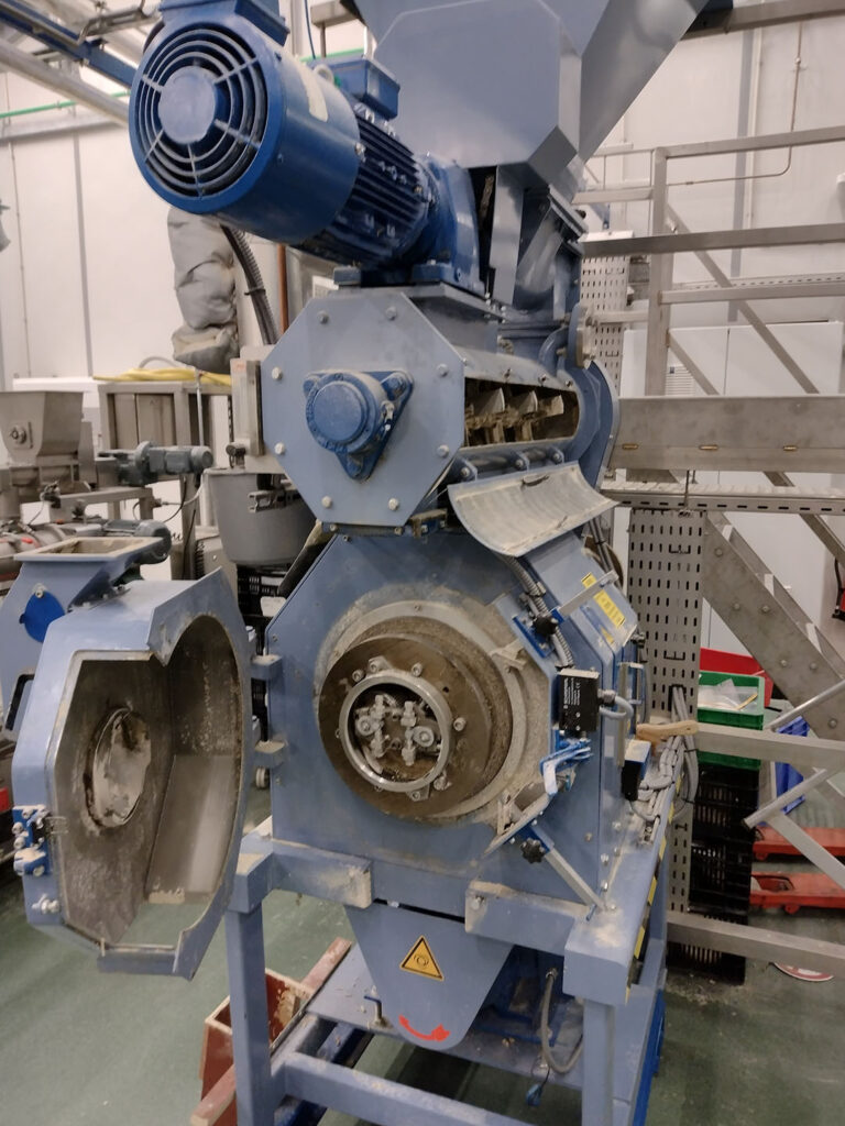 The pelletiser of the pilot plant at Wageningen University, which is the property of Zetadec. Photo: Thomas Bastiaansen