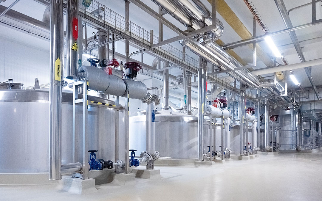 The Enzyme Group biomass fermentation site for the production of yeast and yeast-based products. Photo: Enzym Group