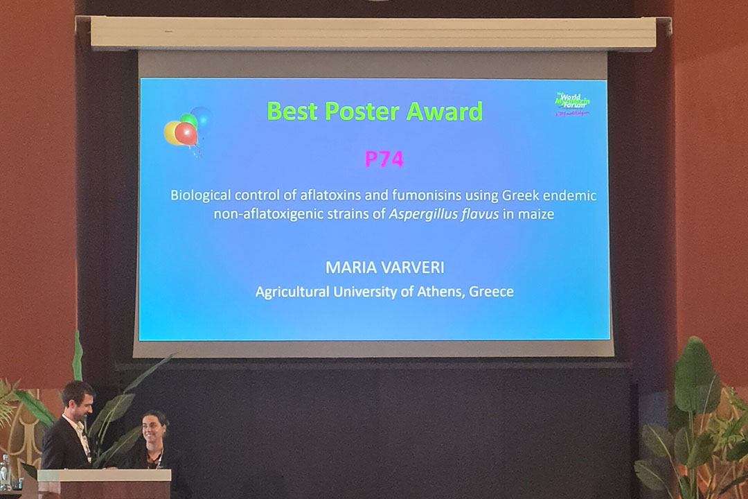 The winner of the Best Poster Award was Maria Varveri from the Agricultural University of Athens, Greece.