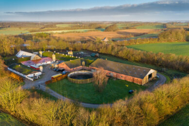 Aerial picture of Nørregaard Farm. Photo: Mark Pasveer